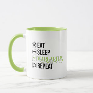 Upprepa Eat Ssov Margaritas Mugg