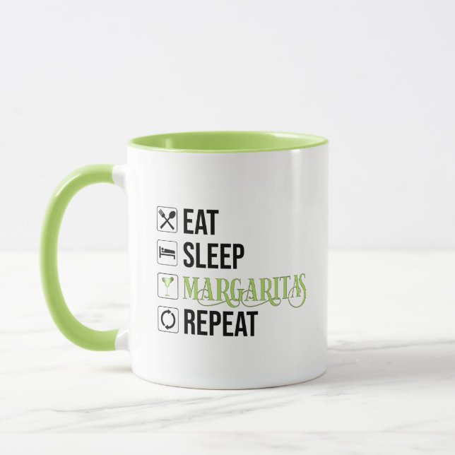 Upprepa Eat Ssov Margaritas Mugg (Vänster)