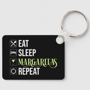 Upprepa Eat Ssov Margaritas Nyckelring