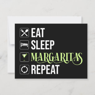 Upprepa Eat Ssov Margaritas Vykort