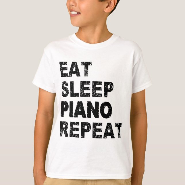 Upprepa Eat Ssov Piano T Shirt (Framsida)