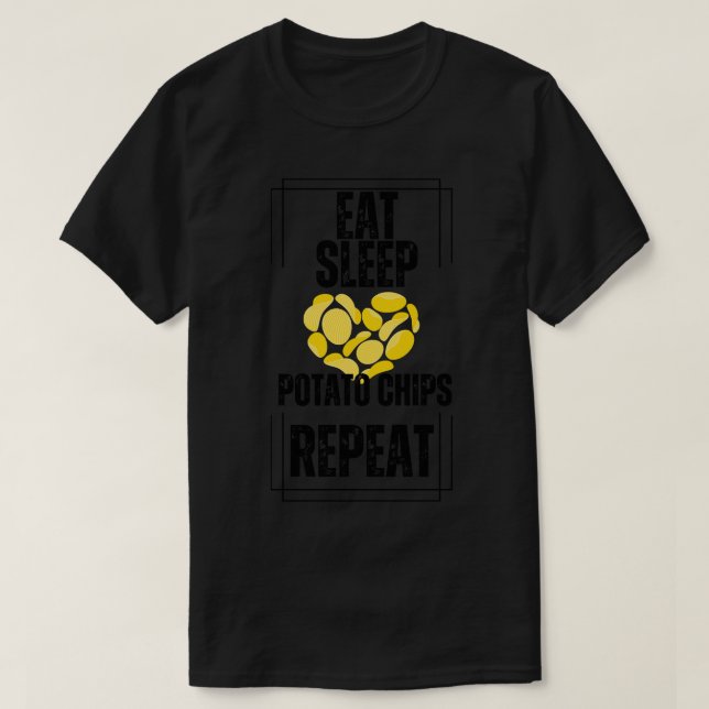 Upprepa Eat Ssov Potato Chip T Shirt (Design framsida)