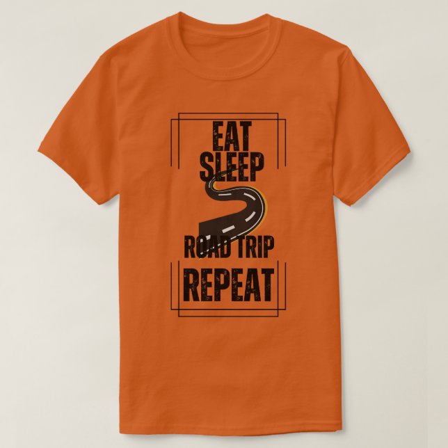 Upprepa Eat Ssov Road Resa T Shirt (Design framsida)