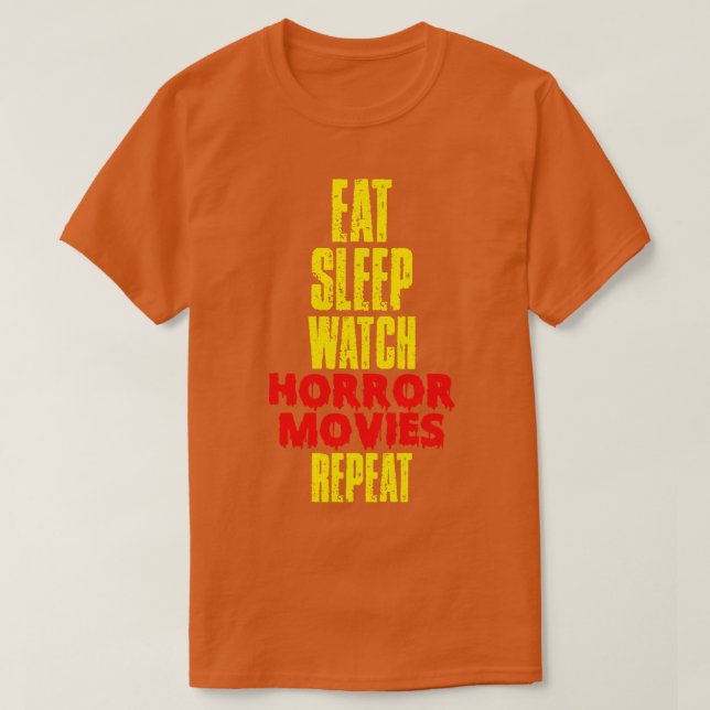 Upprepa Eat Ssov Watch Horror T Shirt (Design framsida)