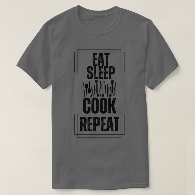 Upprepa Eat-vilokook T Shirt (Design framsida)