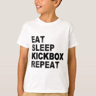 Upprepa Eat-viloläge Kickbox T Shirt