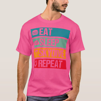 Upprepa en fallande Skydiver-skiva i viloläge T Shirt