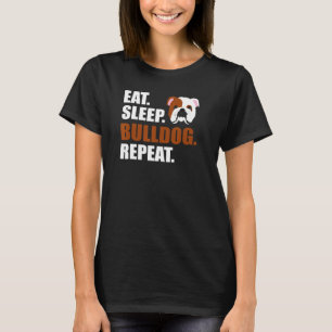 Upprepa engelsk bulldog t shirt