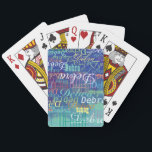 Upprepa Färg Namn över vattenfärgsblått Casinokort<br><div class="desc">Lägg till ett namn eller något annat speciellt ord i mallen om du vill skapa en snyggt typografiskt mönster med ett annat teckensnitt,  stilar och färg,  som skrivs ut över en blå vattenfärgsbakgrund.</div>