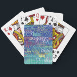 Upprepa Färg Namn över vattenfärgsblått Casinokort<br><div class="desc">Lägg till ett namn eller något annat speciellt ord i mallen om du vill skapa en snyggt typografiskt mönster med ett annat teckensnitt,  stilar och färg,  som skrivs ut över en blå vattenfärgsbakgrund.</div>