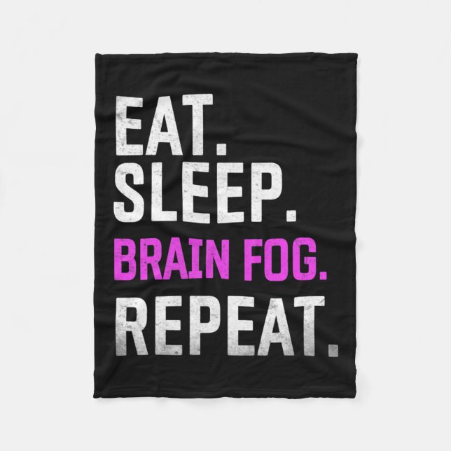 Upprepa fibromyalgia Awareness Lupu i viloläge Bra Fleecefilt (Framsidan)