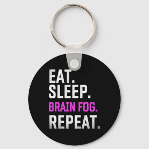 Upprepa fibromyalgia Awareness Lupu i viloläge Bra Nyckelring