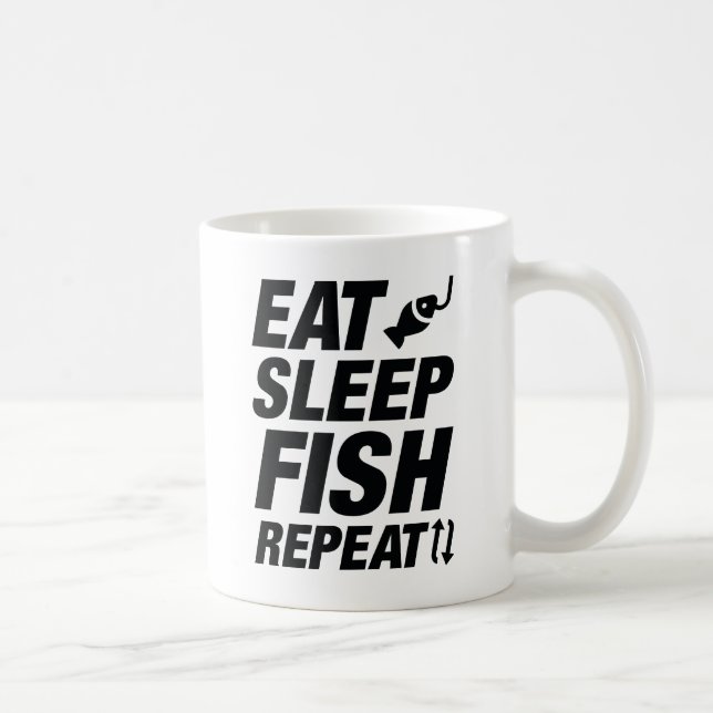 Upprepa fisk i viloläge kaffemugg (Höger)