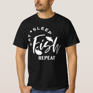 Upprepa fisk i viloläge t shirt