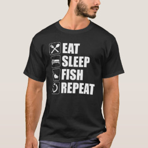 Upprepa fisken i strömsparläge t shirt