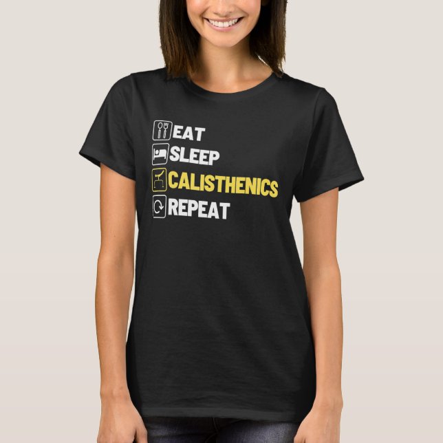 Upprepa Fitness Gymnastic Ex T Shirt (Framsida)