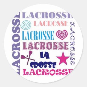 Upprepa för Lacrosse Runt Klistermärke
