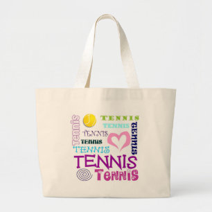 Upprepa för tennis jumbo tygkasse