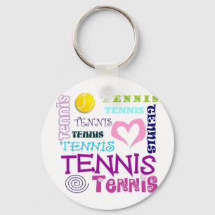 Upprepa för tennis nyckelring
