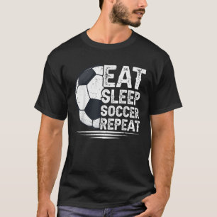Upprepa fotbollsspelarens fotnoter i viloläge t shirt