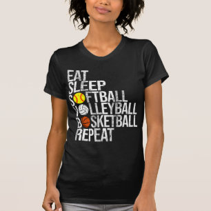 Upprepa Fu i Softball Volleyball Basketball T Shirt