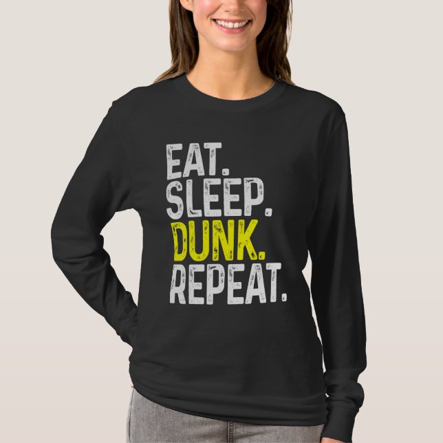 Upprepa funktionell basketboll i viloläge t shirt (Framsida)