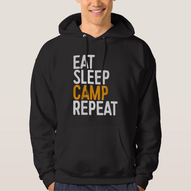 Upprepa funktionell camping i vilolägesklämma hoodie (Framsida)