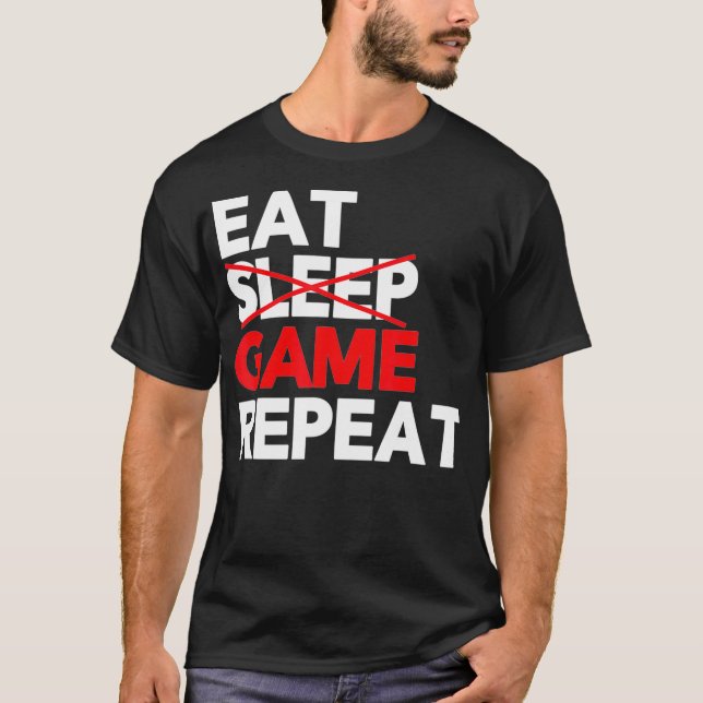 Upprepa funktionellt bildspel i viloläge t shirt (Framsida)