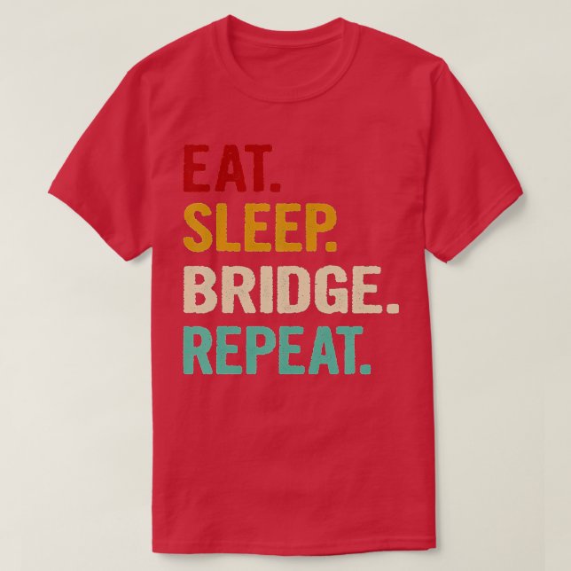 Upprepa funktionellt Bridge-spelkort G T Shirt (Design framsida)