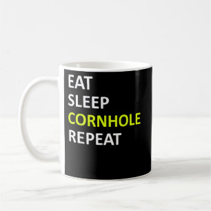 Upprepa Funny Cornhole Player Kaffemugg
