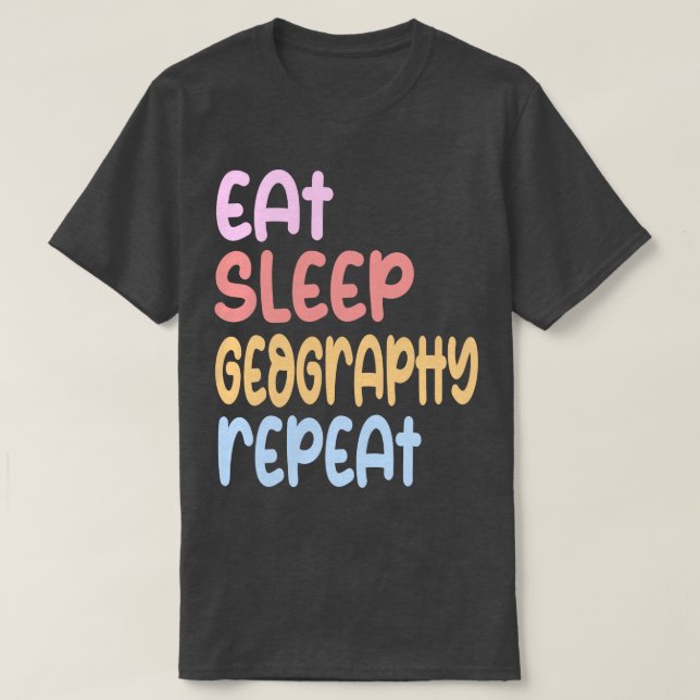 upprepa geografi t shirt (Design framsida)