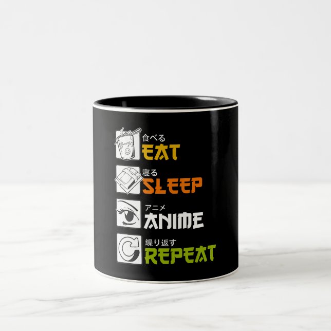 Upprepa Gift Idea Cosplayer Två-Tonad Mugg (Center)