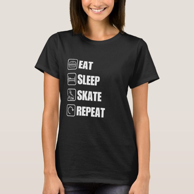 Upprepa grafik för matta i viloläge t shirt (Framsida)