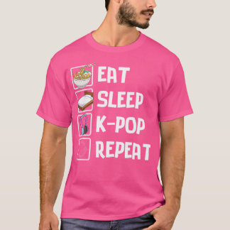 Upprepa grafiskt ramen och K-pop Mer i viloläge T Shirt