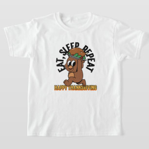 Upprepa Happy thanksgiving Kids T-Shirt
