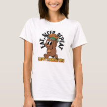 Upprepa Happy thanksgiving Kvinnors Tee