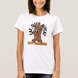 Upprepa Happy thanksgiving Kvinnors Tee