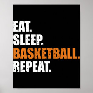Upprepa Hoodie med Soat-basketboll Poster