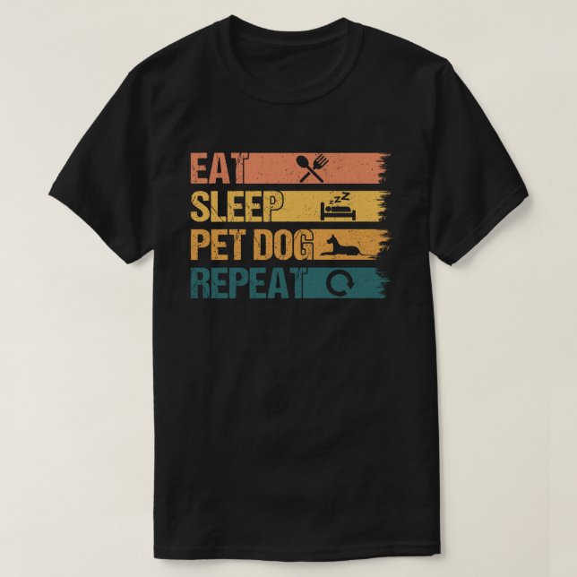 Upprepa Hundar i viloläge T Shirt (Design framsida)