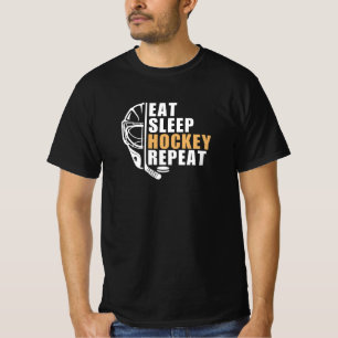 Upprepa Ice Hockey Pappa Funny Eat Ssov Hockey T Shirt