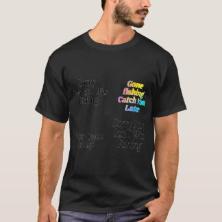 Upprepa inte. Fiske! Angler fiskare present T Shirt