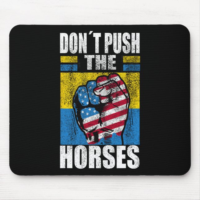 Upprepa Inte Hästarna - Roligt Meme-citat För Sark Musmatta (Framsidan)