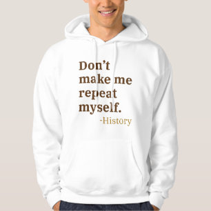 Upprepa inte mig själv hoodie