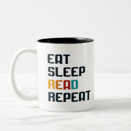 Upprepa kaffe mugg för bok älskare