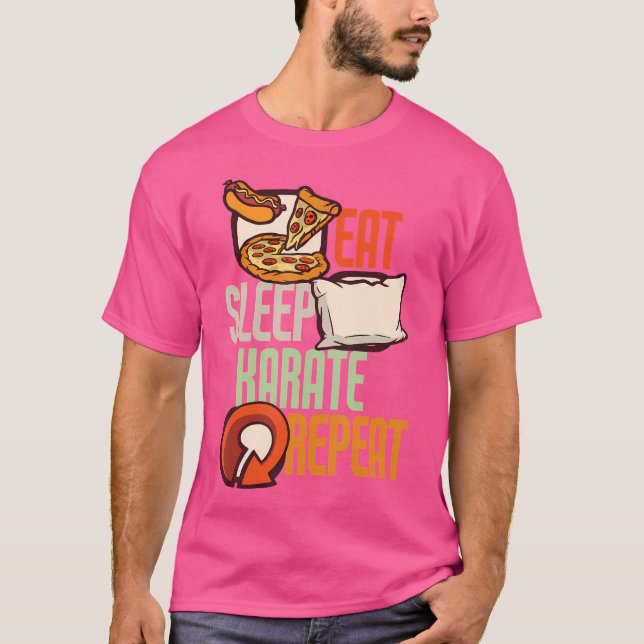 Upprepa Karate T Shirt (Framsida)
