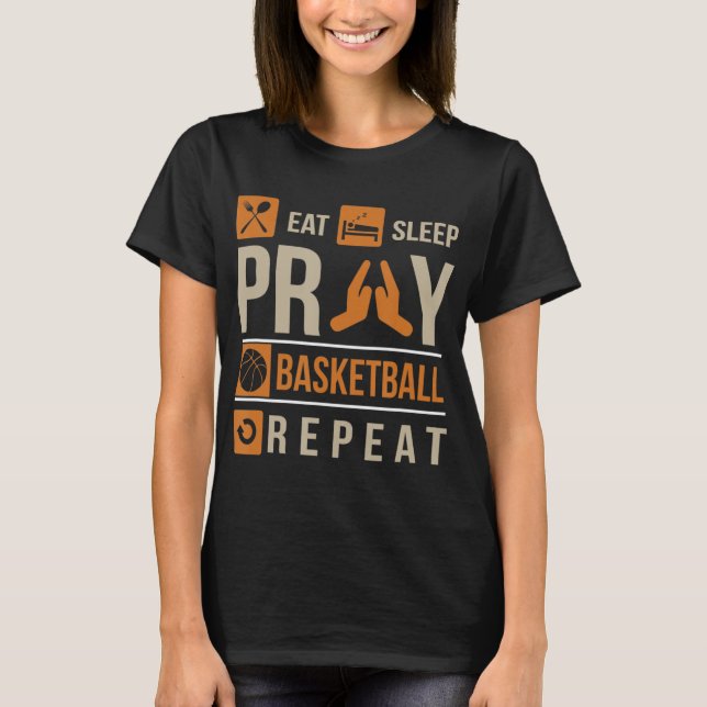 Upprepa katolsk Idrottsman i matstrupspray Basketb T Shirt (Framsida)