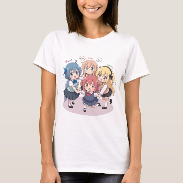 Upprepa Kawaii Otaku Anime M T Shirt (Framsida)