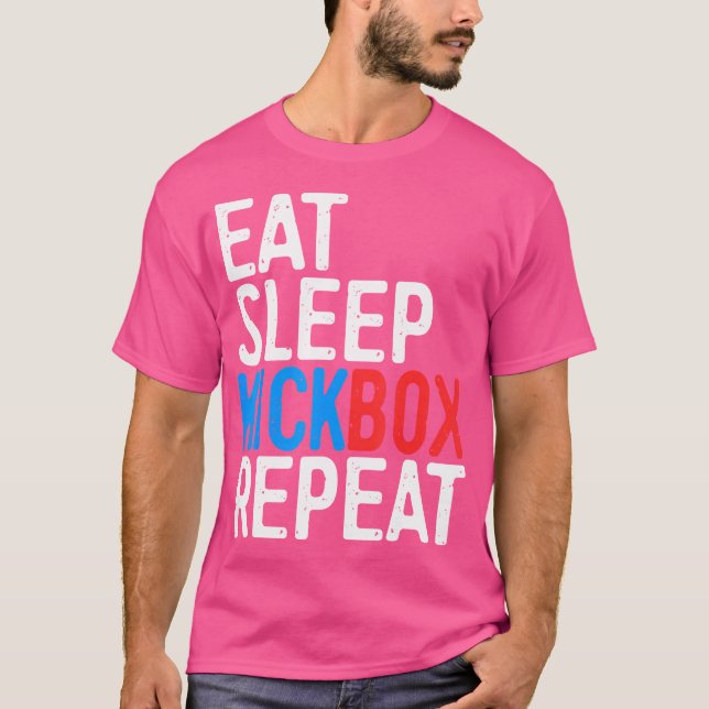 Upprepa Kickboxning i viloläge T Shirt (Framsida)