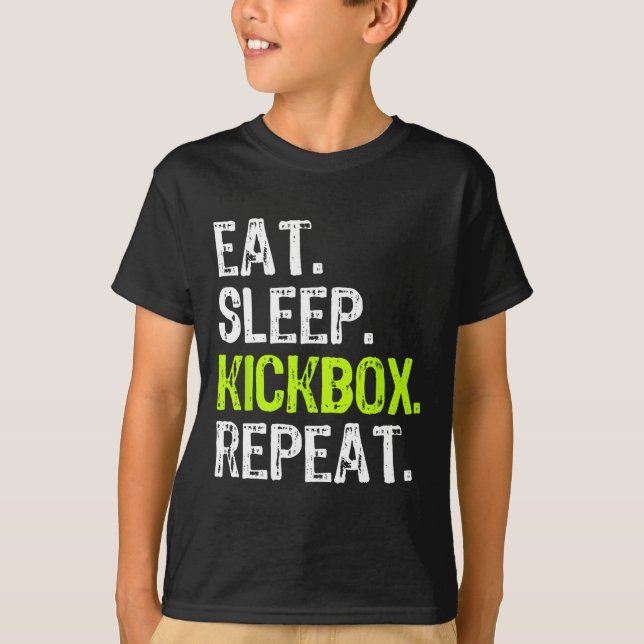Upprepa Kickboxning Spark Boxing Fu T Shirt (Framsida)