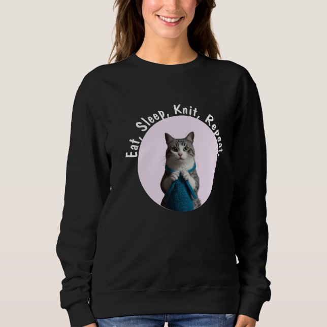 Upprepa Knitters-drömmen i Sticka vid viloläge T Shirt (Framsida)